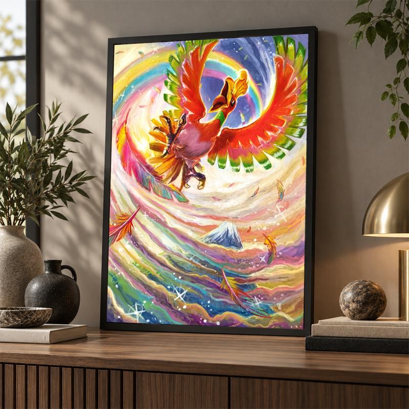 5D Diamond Painting Ho-Oh DIY Full Drill Diamond Art Kit Home Decoration