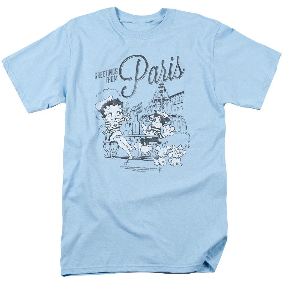 Betty Boop  Greetings From Paris  T-Shirt - Adult, Child, Toddler L