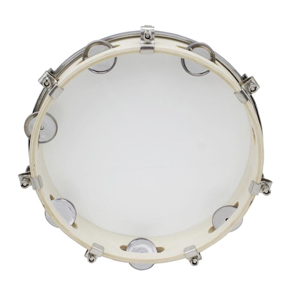 10-Inch Wooden Hand-Shaken Tambourine Drum for Children's Dance and Early Education Orff Percussion Instruments