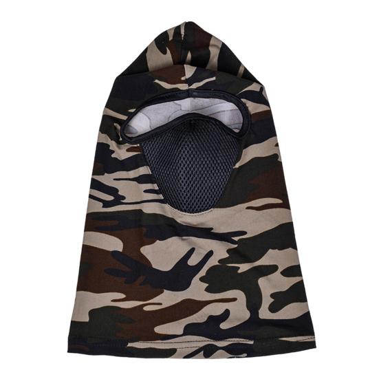 Unisex Camouflage Print Dust Proof Full Face Cover Neck Gaiter Cycling Balaclava