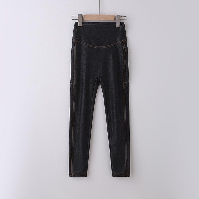 Stylische Mädchen Leggings im Slim Fit Look aus Imitation Denim für Frühling und Herbst: Elastische, Lange Hosen für Kinder