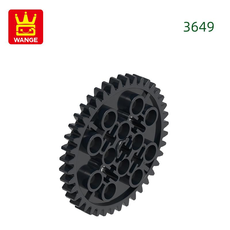 32 Stück/Los 3649 Zahnrad 40 Zähne Block Moc Hue Zubehör Funktioniert mit Stein DIY Kinderspielzeug Montagedeile 32pc black