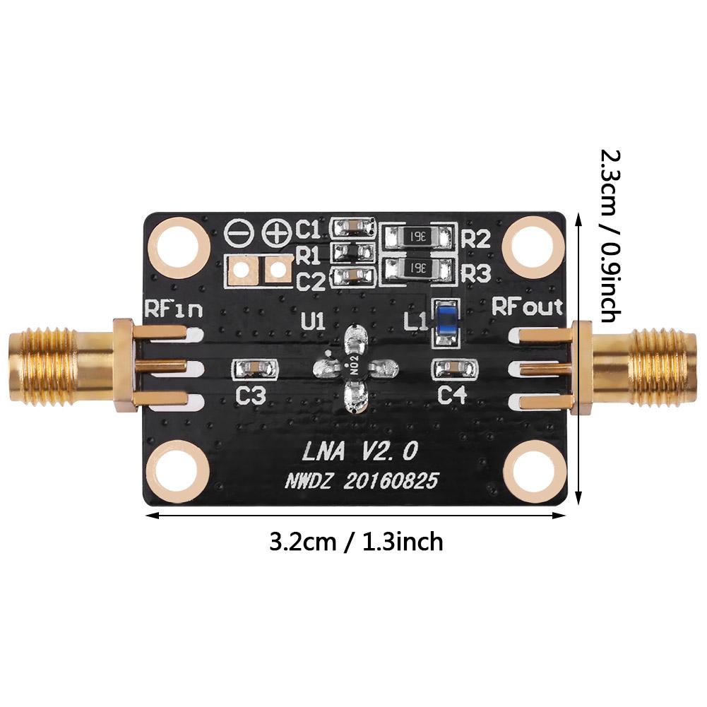 50K 2G RF Amplifier Broadband with Low Noise Amplifier LNA Gain 31DB@0.5G