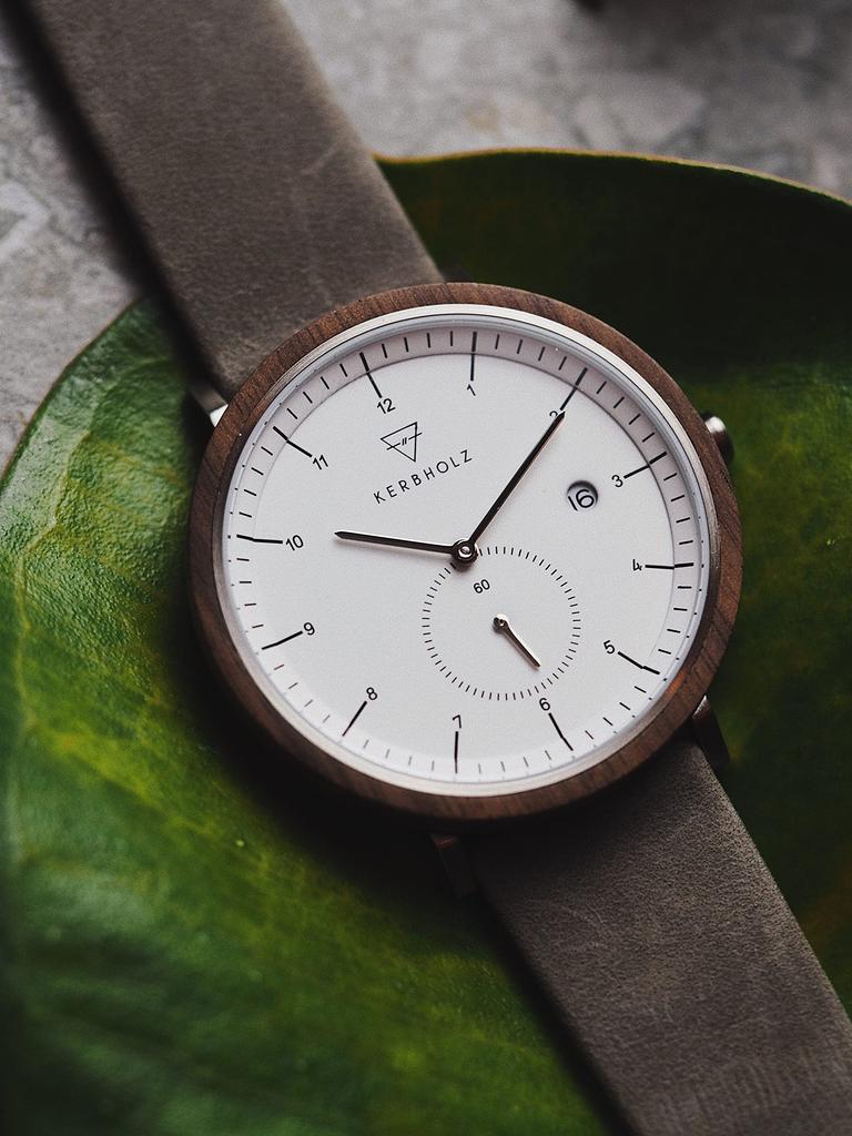 Kabholz Men's Wooden Watch, German Design, Waterproof, Officially Imported, WANT9276
