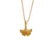 18K Gold Plated Stainless Steel Ginkgo Leaf Pendant Necklace for Women - Elegant Clavicle Chain, Ideal for Daily Wear or Gifts