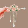 Vintage Hanfu Hairpin Elegant Pearls Hair Sticks Gift Floral Hair Accessory  Wedding
