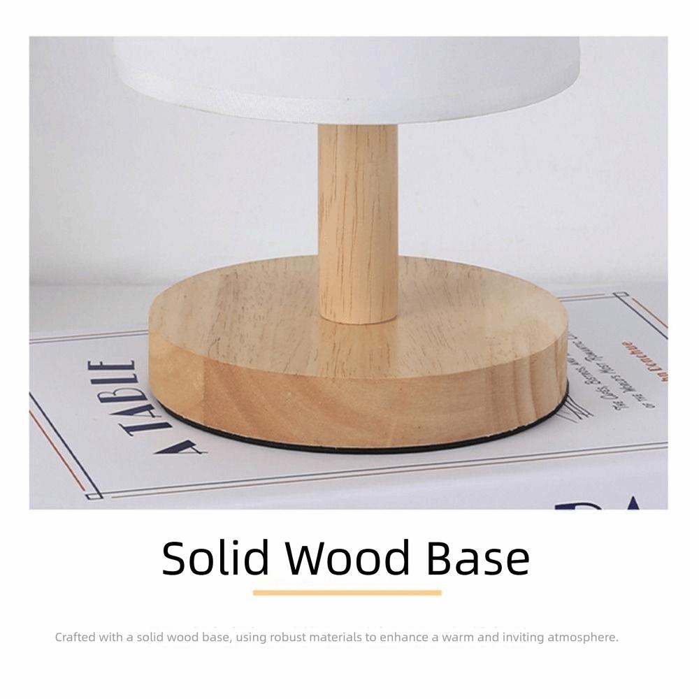 3D Butterfly Decorative Bedside Ambient Lamp Solid Wood LED Night Light Fabric Table Lamp  Dorm