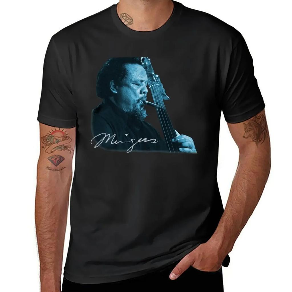 T-Shirt Charles Mingus abbigliamento vintage stampa animale per ragazzi ragazzi stampa animale abbigliamento da uomo