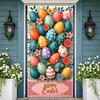 Easter Egg Display Vintage Truck Religious Easter Backdrop Spring Easter Background Plaid Border For Family Gathering Church