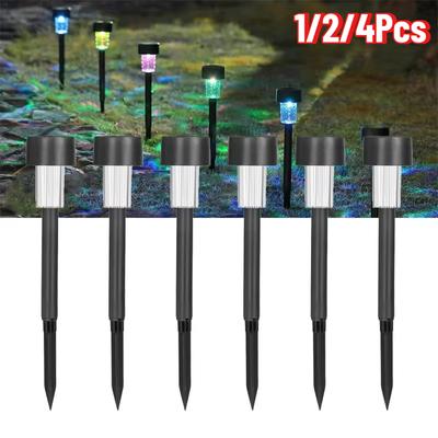 Güneş Enerjili Dış Mekan Işıkları Bahçe Lambası Güneş Enerjili Su Geçirmez Peyzaj Yolu Bahçe Arka Bahçe Çim Patio Paslanmaz Çelik Dekoratif