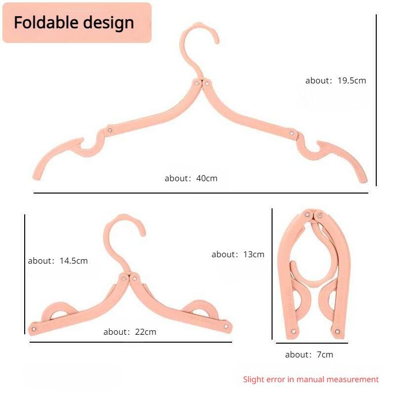 Folding Clothes Hanger Travel Space Saving Foldable Hanger Creative Clothes Rack Children Baby Hanger