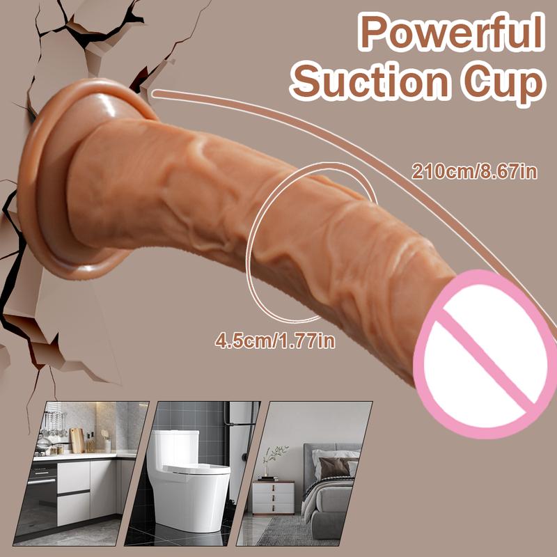 StrapOn Dildo For Women Anal Plug Penis with Suction Cup G-Spot Realistic Silicone Dildo Wearable Dick Adult Sex Toys Gode
