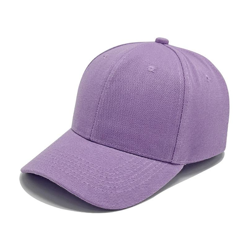 Six-piece Hair Green Solid Color Baseball Cap for Men and Women Baseball Caps Sun Protection