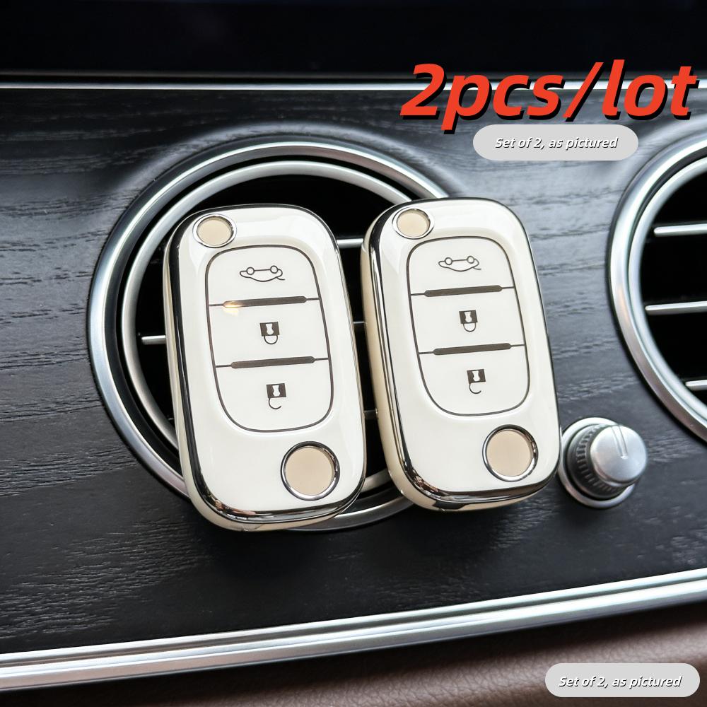

2Pcs Car Key Case Covers For Renault Fluence Clio Megane Kangoo Modus 3 Buttons For Renault Scenic Iii Megane Iii Fluence