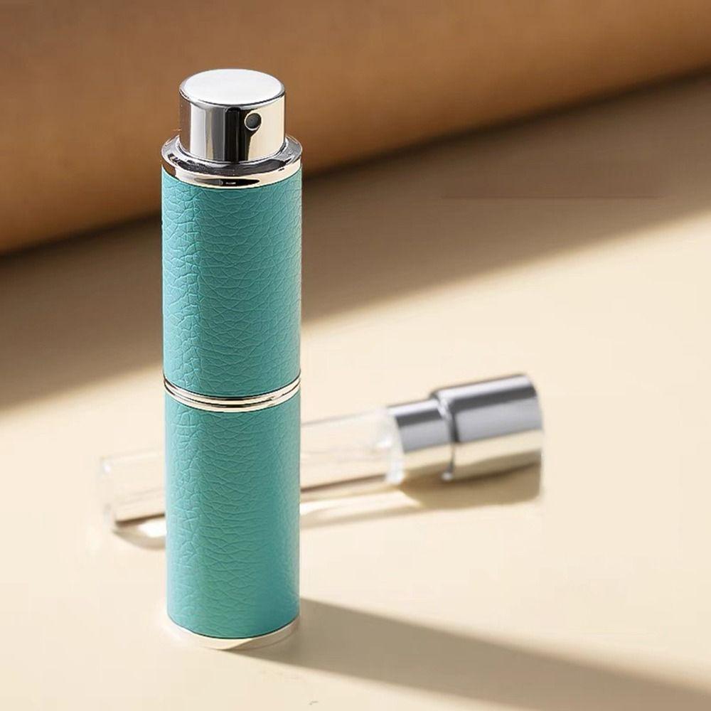 Leather Perfume Bottle Atomizer Portable Cosmetic Containers Rotating Spray Pump Bottle  Women