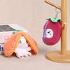 Plush Animal Keychain With Fruit Bunny Design For Girls And Kids