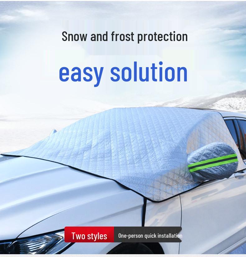 Car Windshield Snow and Sun Shade: Snowproof, Frost Protection, UV Protection