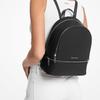 Michael Kors Adjustable Strap Leather Backpack Medium Unisex Backpack Black 35T5SM9M1L-BLACK