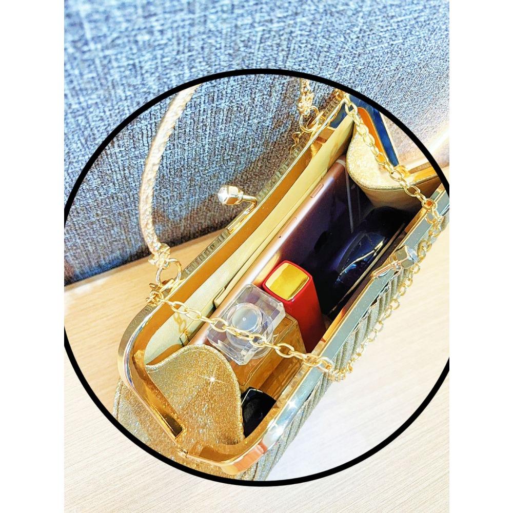 New Rhinestone Evening Clutch - Women’s Tassel Diamond-Embellished Crossbody Shoulder Bag for Qipao and Parties