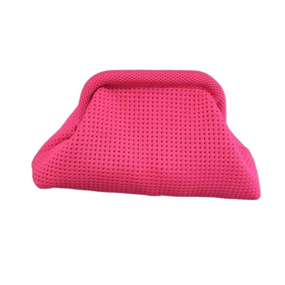 Weiche Sommer Strand Clutch Tasche Polyester Hohl Ausgestanzte Beutel Aufbewahrungstasche Kleine Häkel Handtasche Täglich