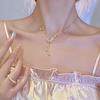 2025 New Fashion Silver Colour Zircon Wave Necklace For Women Collar Clavicle Chain Party Fashion Jewelry Nice Gift Wholesale