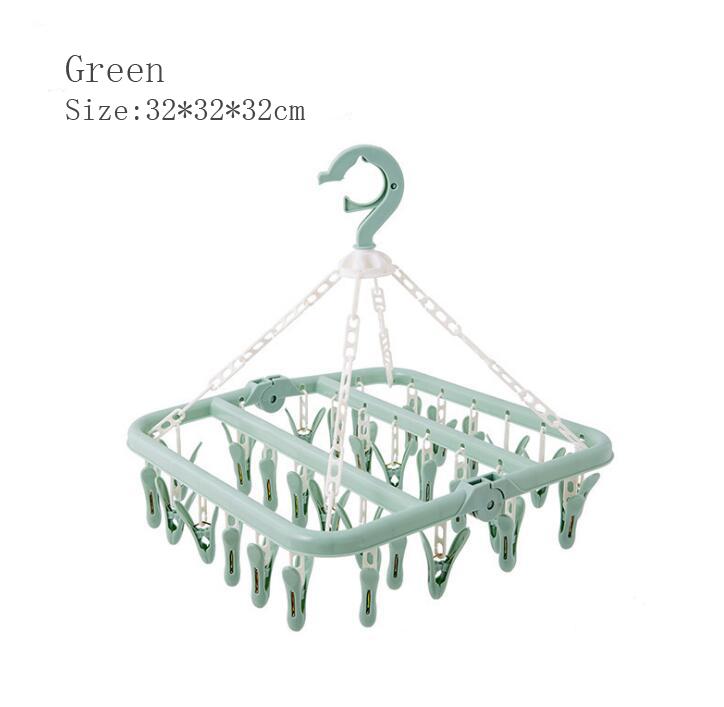 

Складная сушилка для белья, зажим для нижнего белья и носков, многофункциональная прищепка, пластиковая вешалка для сушки одежды, прищепки для полотенец