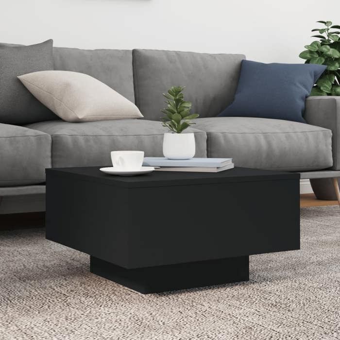 VidaXL Coffee Table Black 55x55x31 Cm Engineered Wood 836568