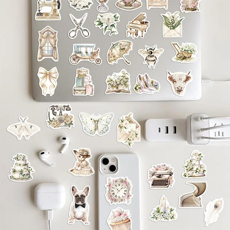 High-Quality 50Pcs High-Quality Cute High-Quality White High-Quality Aesthetic High-Quality Art High-Quality Coquette High-Quality Stickers