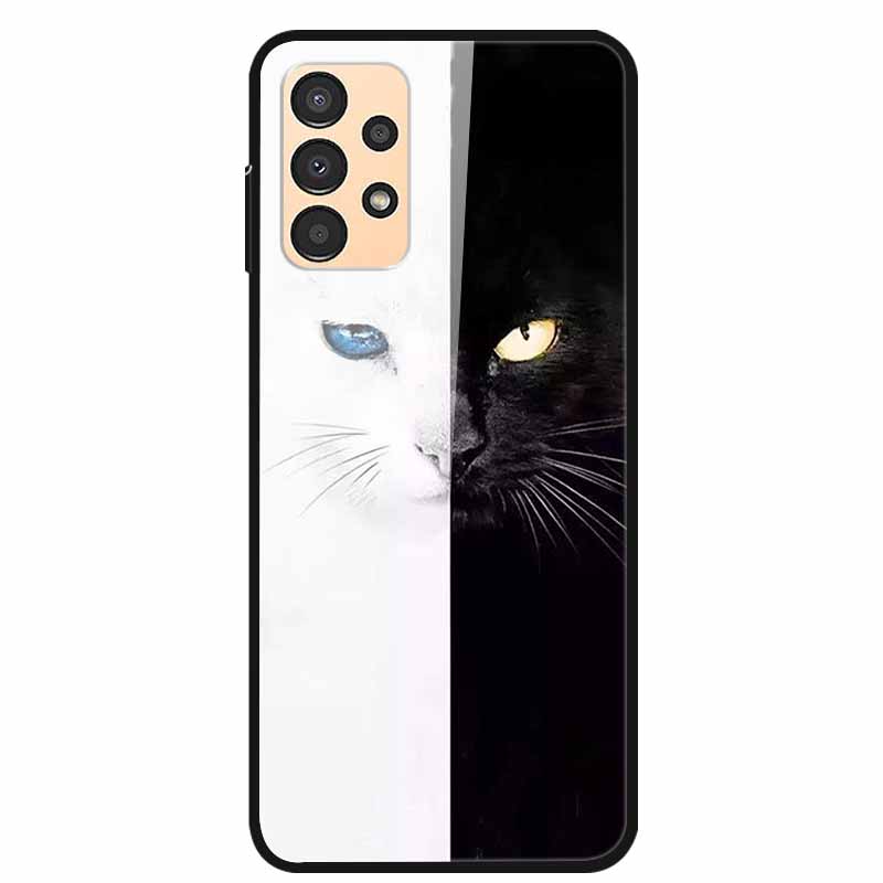 Funda para Samsung A53 5G 2022 Mármol Vidrio Templado Tapa Dura para Fundas de Teléfono Samsung Galaxy A33 A73 5G Protección Fundas