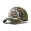 New washed and old handmade texture destroys bullseye baseball hat hipster street hip hop personality cap