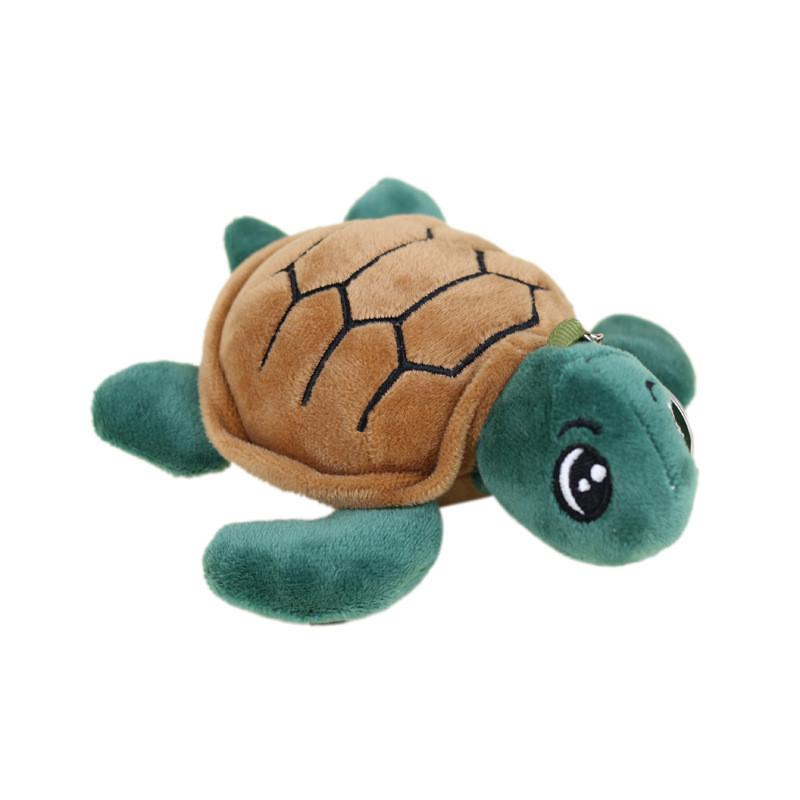 Adorable Plush Ocean Animal Large Turtle Keychain Soft Toy In Multiple Colors