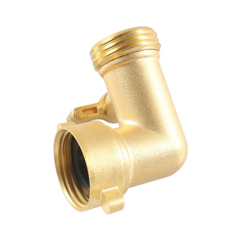Brass RVs Water Inlet Connector 3/4GHT Ball Valves with Switches Space Saving Design Universal Compatibility