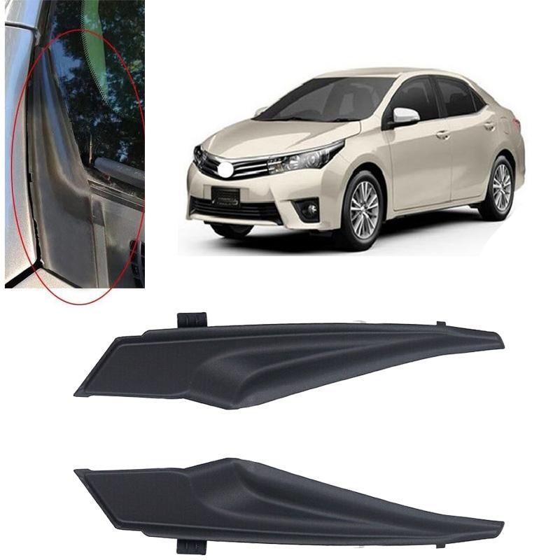 Front Wiper Side Cowl Extension Cover Trim 53824-02130 53823-02130,Windshield Wrap Corner Cap,1 Pair For Toyota Corolla Altis 2014-2019