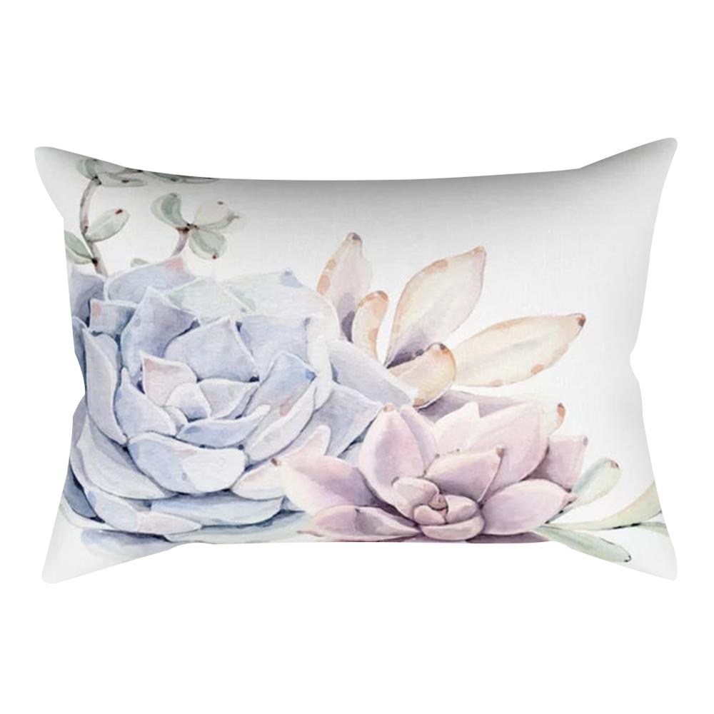 Plant Light Decorative Pillowcase Cactus Bedroom Living Room Sofa Chair Car Cushion Cover 30x50cm Home Decor Pillowcase