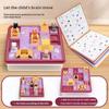 Montessori Hide Seek Board Game Puzzles Cat Express Box Board Game  Children Gift