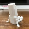 S-1Pc 3D Printed Moai Statue Easter Island Moai Ornament With Movable Joints Collectible Figurine Home Desk Decor Party Gift
