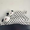 Cartoon Polka Dot Cat Long Plush Cushion For Bedroom Sofa Gift Girls For
