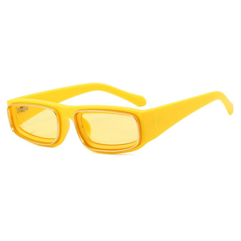 New Retro Narrow Frame Rectangular Women Sunglasses Personality Brand Leopard Camouflage Design Outdoor Men Glasses Uv400