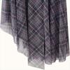 Spring 2025 Women's Slim Casual Plaid Pleated Backless Dress
