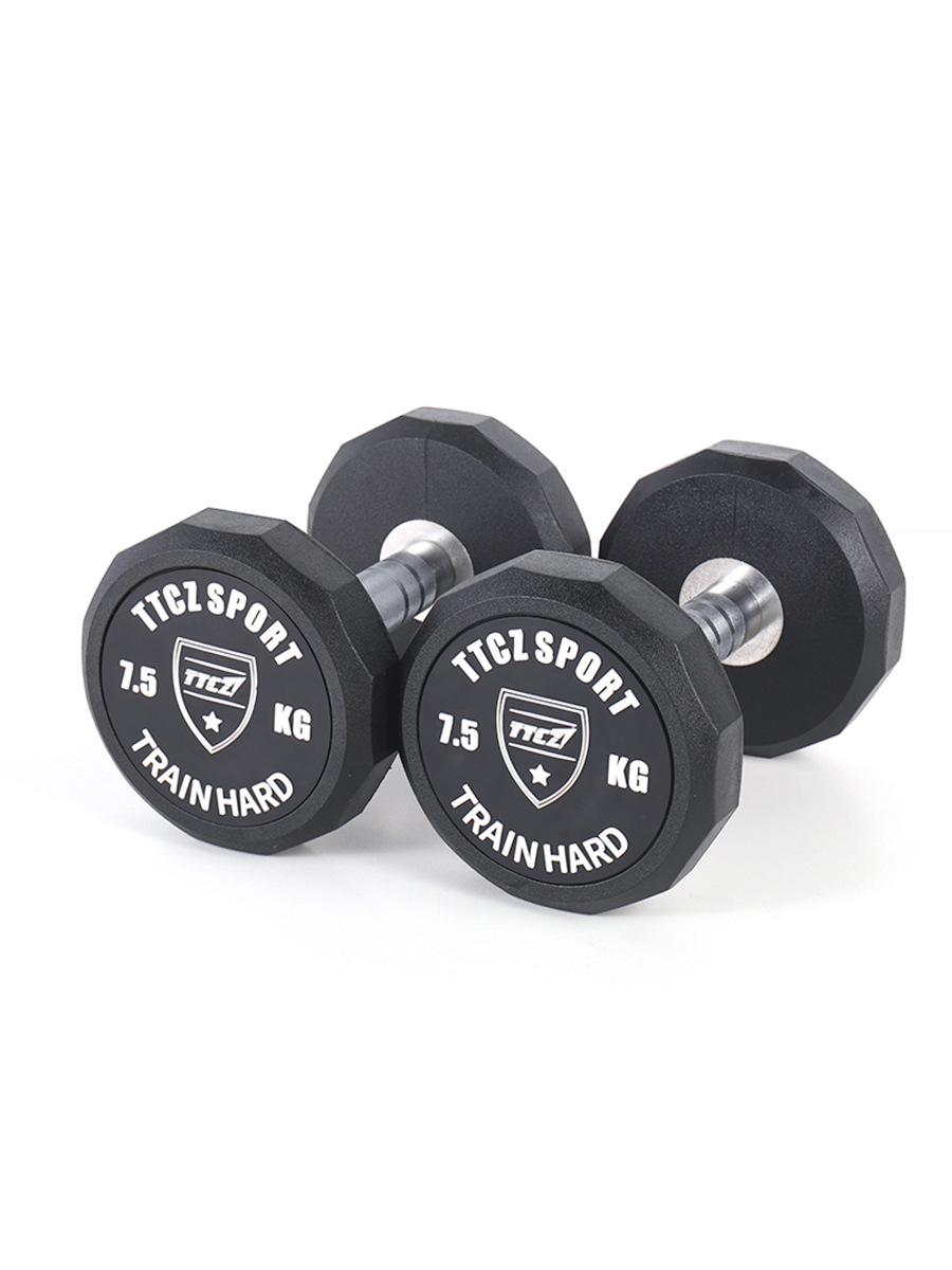 

TTCZ Eco-friendly Odorless PU Dumbbell Set for Men s Strength Training 2.5kg Single чорний