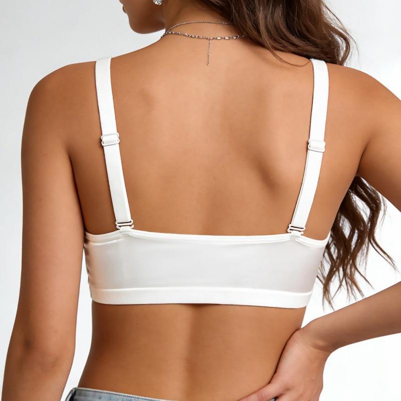 Plus Size Mesh Front Closure Push Up Bra