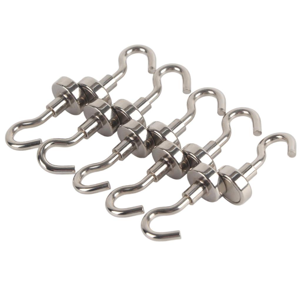 10Pcs/set Heavy Duty Hanging Hook Powerful Magnetic Hooks Indoors Organization Tools 16MM