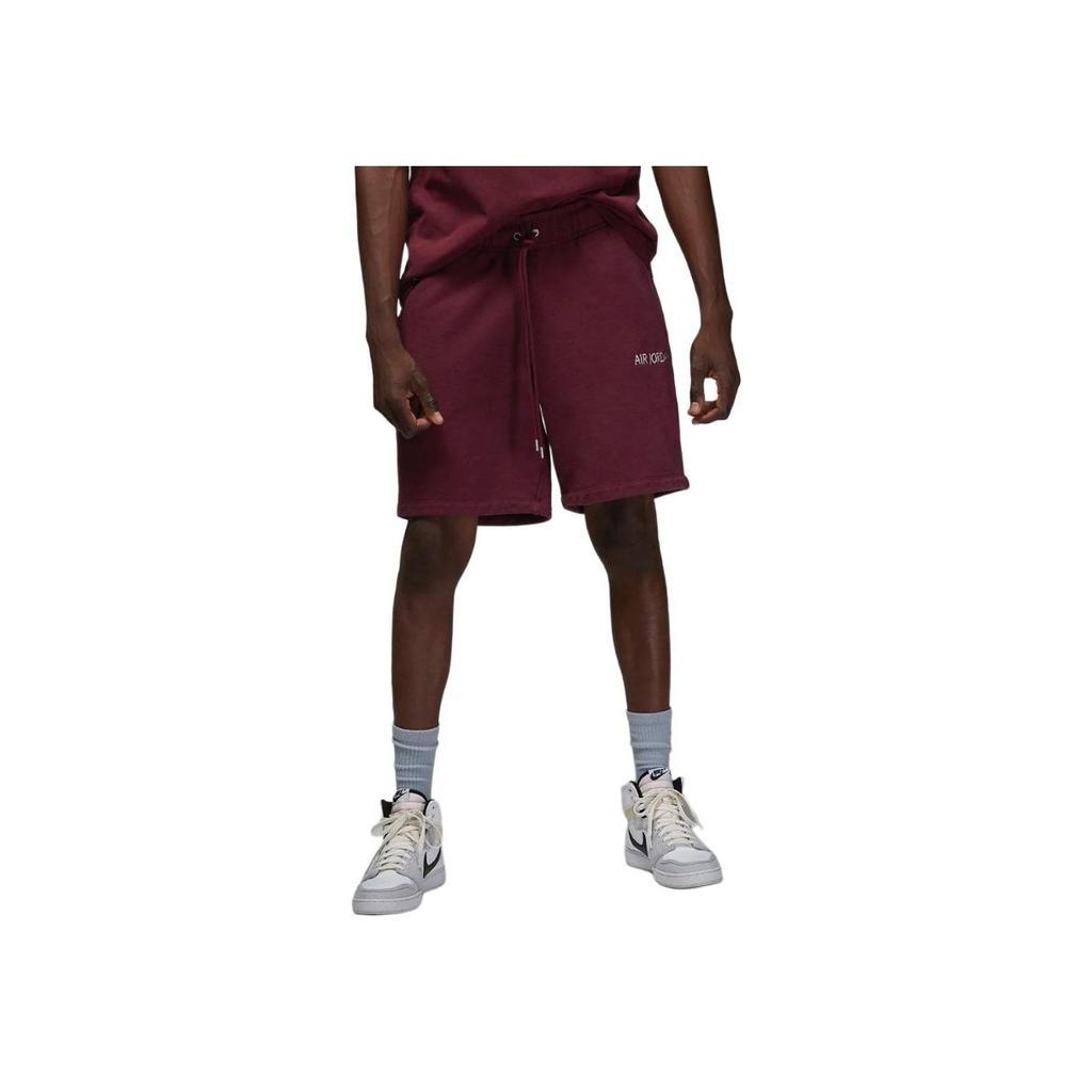 Jordan Collaboration Series Casual Geometric Print Straight Shorts Unisex Bottoms Burgundy DV6468-645