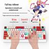 K98 Mechanical Keyboard with Blue or Red Axis, Wired Connection, Dual-Color Injection Keycaps for Gaming