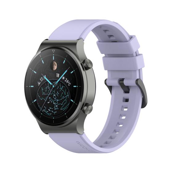 22mm Soft Silicone Adjustable Watchband Strap Bracelet Replacement for Huawei Watch GT2 Pro