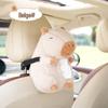 Capybara Car Tissue Holder - Plush Cartoon Multifunctional Tissue Box