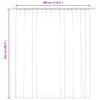 Blackout Curtain with Hooks Anthracite 290 x 245 cm
