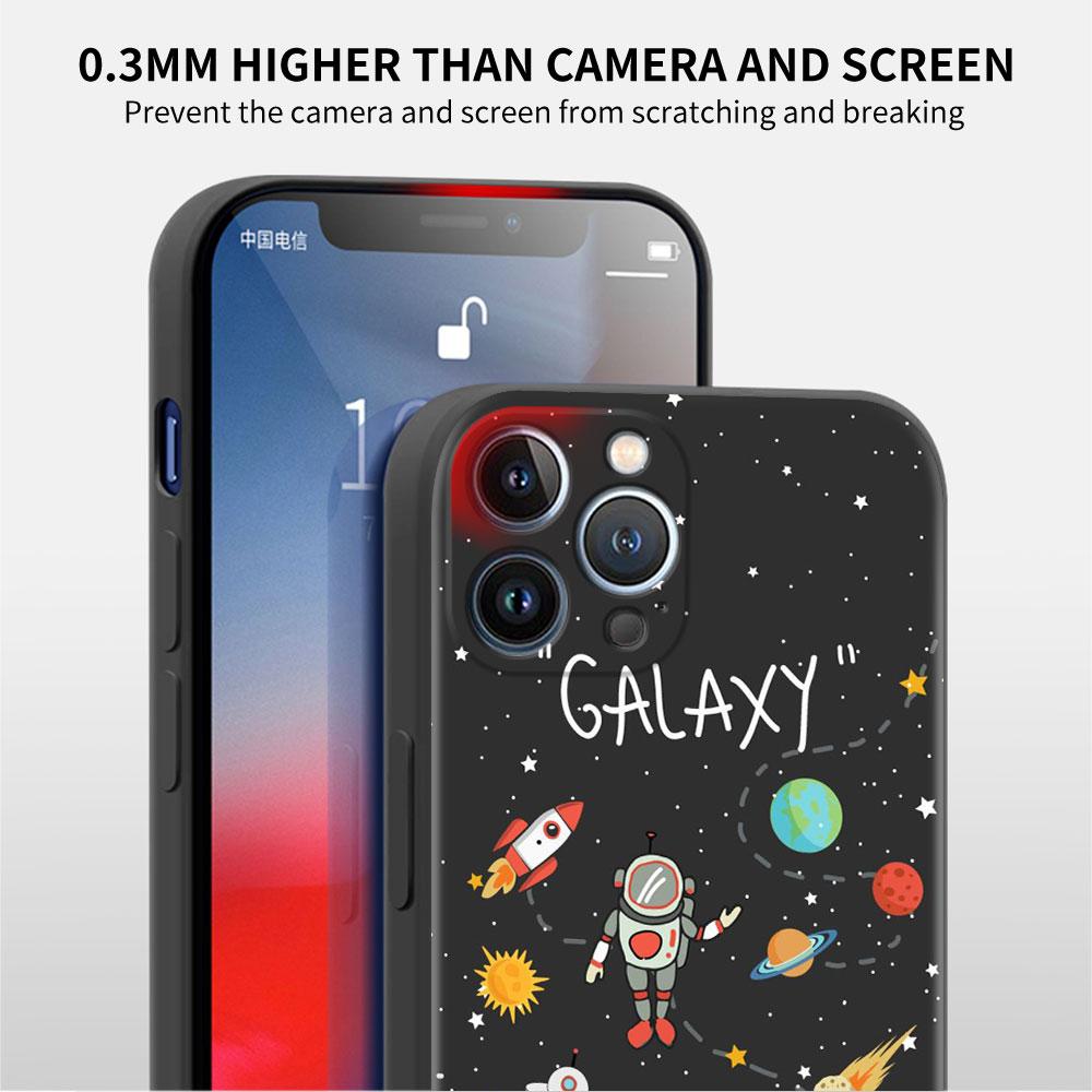 Space Star Galaxy Case For Apple iPhone 14 Pro Max 13 11 12 Mini SE 7 8 Plus X XS 6 6S Silicone Shell Phone Cover Soft TPU Funda