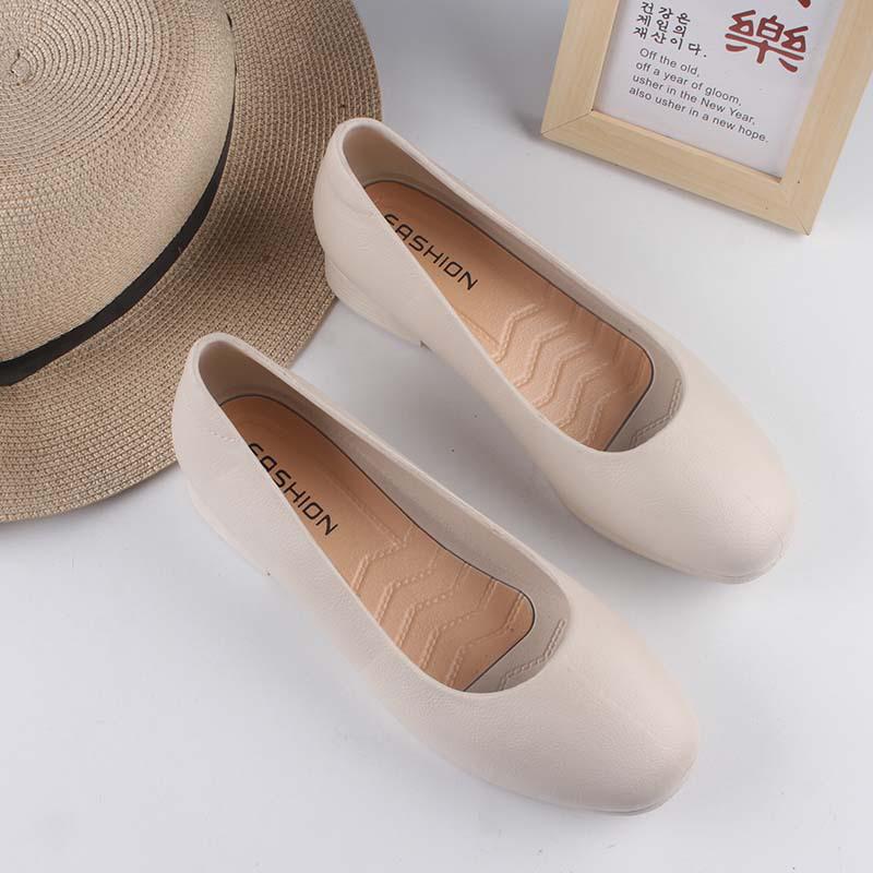 Yuzhihao Closed Heel Women's Low Heel Solid Color Summer Sandals