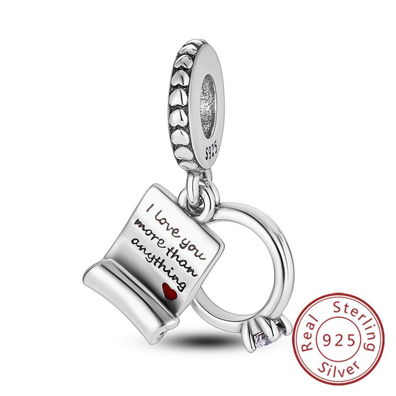 Fit Original Copper Charms Beads Puppy Heart Bow Copper Charms For Bracelet Pendant Women Jewelry Gifts